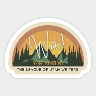 Write! Where You Belong 2023 Theme - Earth Tones Sticker